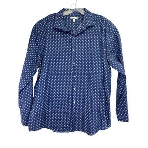 Bar III Mens XL Slim Fit Stretch Blue W/ Flamingos Button Up Shirt (N37) NW/OTs